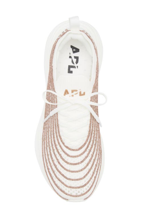Apl Athletic Propulsion Labs Apl Techloom Zipline Running Shoe In Ivory/bronze