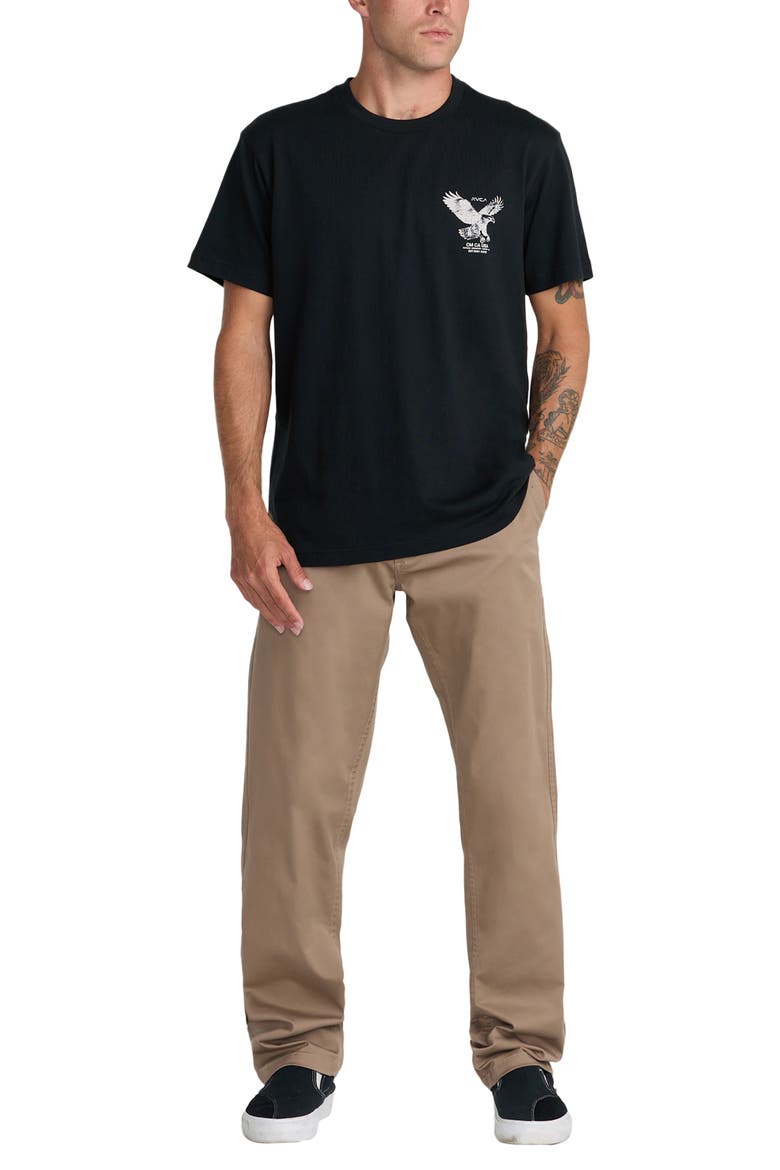 Soaring Cotton Graphic T-Shirt, Alternate, color, BLACK