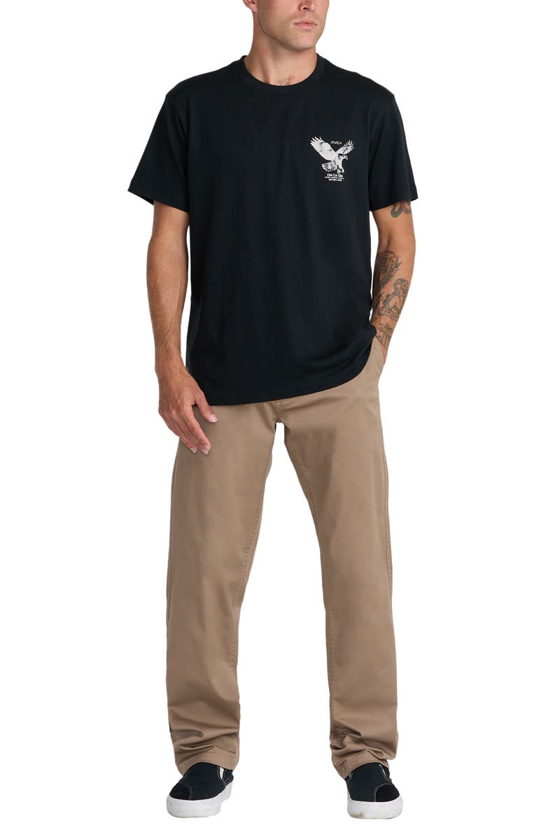 RVCA Soaring Cotton Graphic T-Shirt, Alternate, color, Black