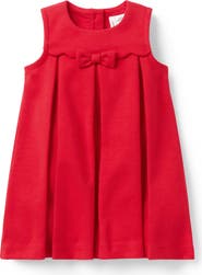 Janie and Jack Pleated Ponte Dress