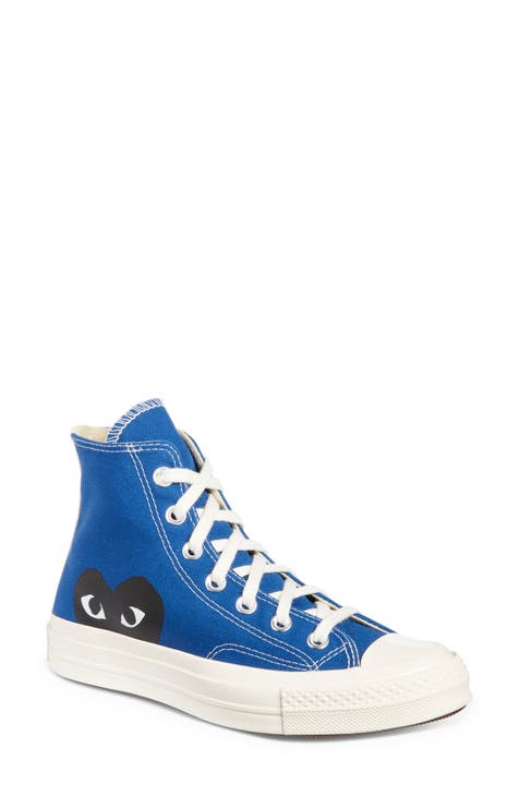 High top blue sneakers hotsell