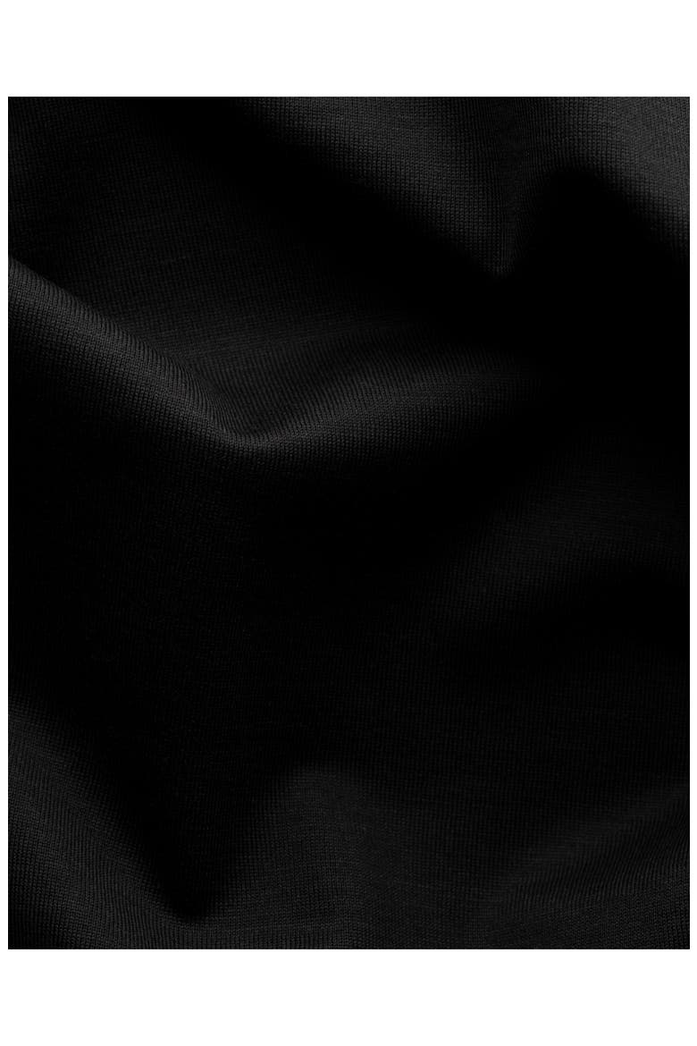 Silk & Cotton T-Shirt, Alternate, color, BLACK