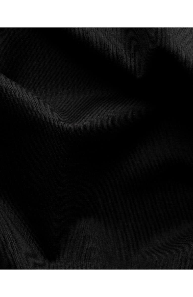 Eton Silk & Cotton T-Shirt, Alternate, color, Black