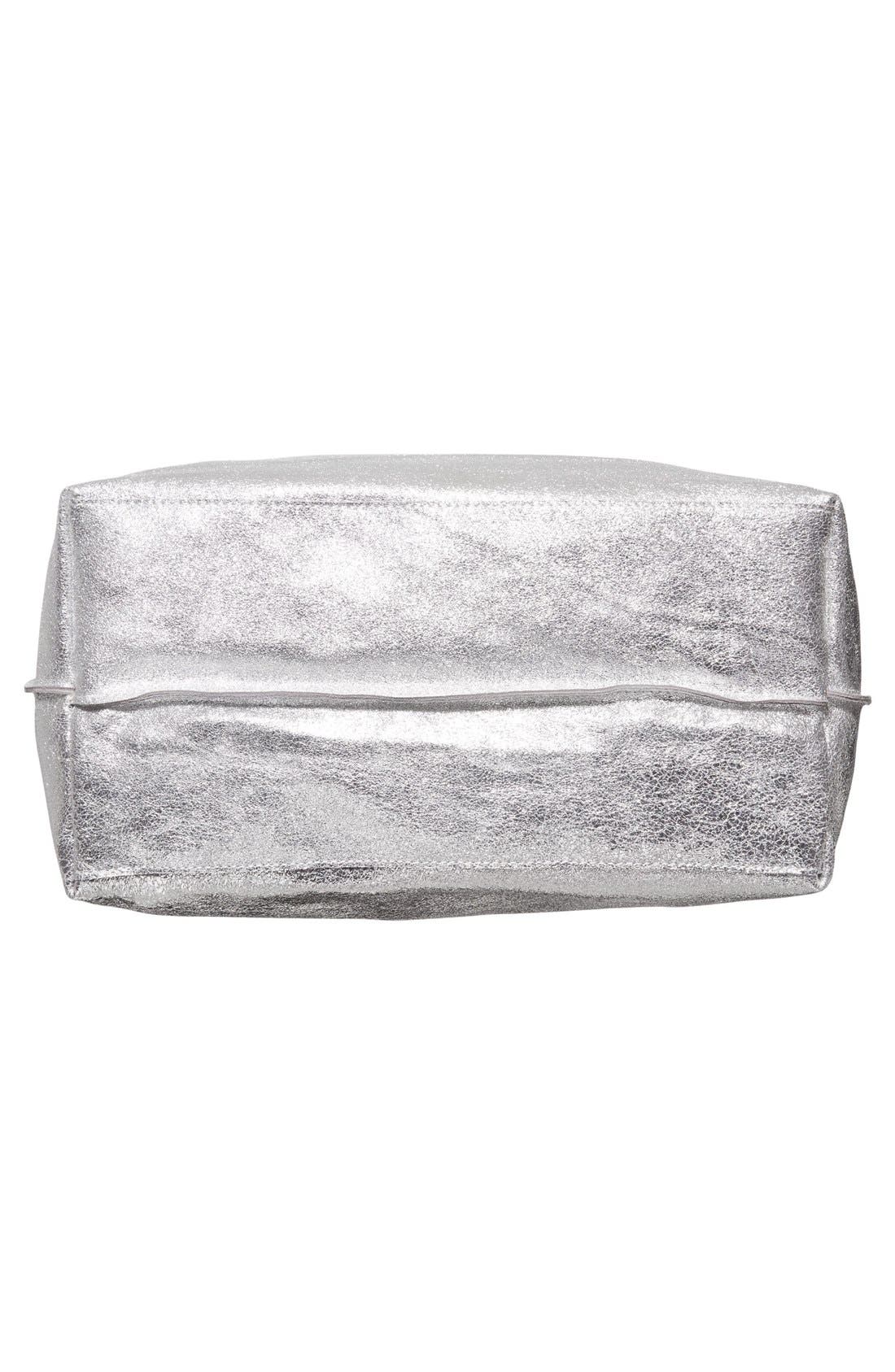 Street Level Metallic Leather Tote, Alternate, color, 