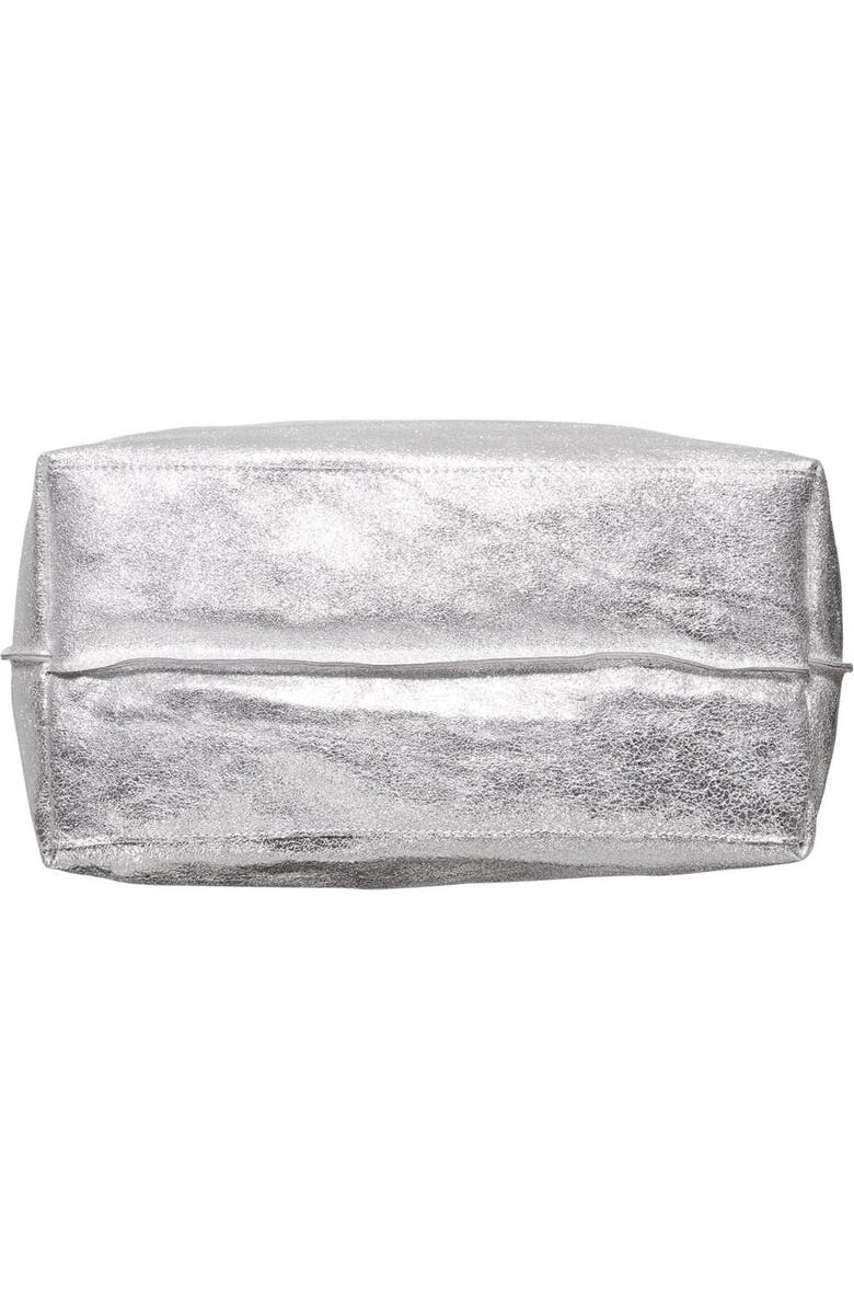 Street Level Metallic Leather Tote, Alternate, color,