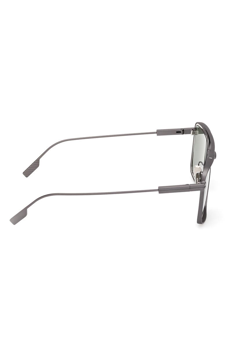 ZEGNA 56mm Navigator Polarized Sunglasses, Alternate, color,