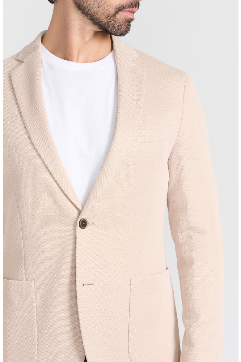 Textured Knit Sport Coat, Alternate, color, TAN