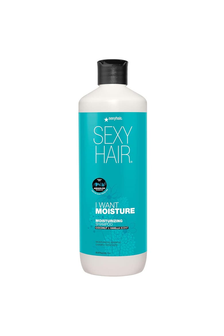 SexyHair I Want Moisture Moisturizing Shampoo 33.8 oz, Main, color, N/A