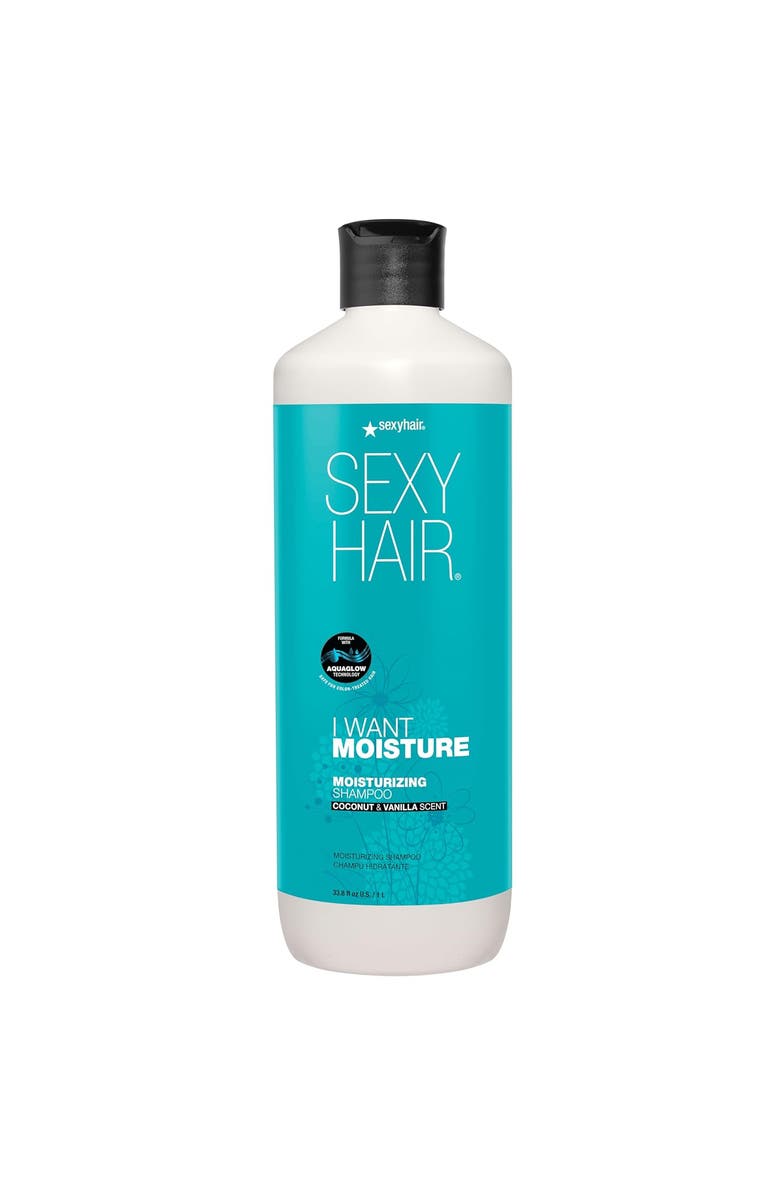 SEXY HAIR SexyHair I Want Moisture Moisturizing Shampoo 33.8 oz, Main, color, N/A