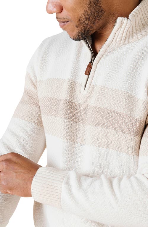 Hope & Henry Organic Half Zip Pullover Sweater In Multi