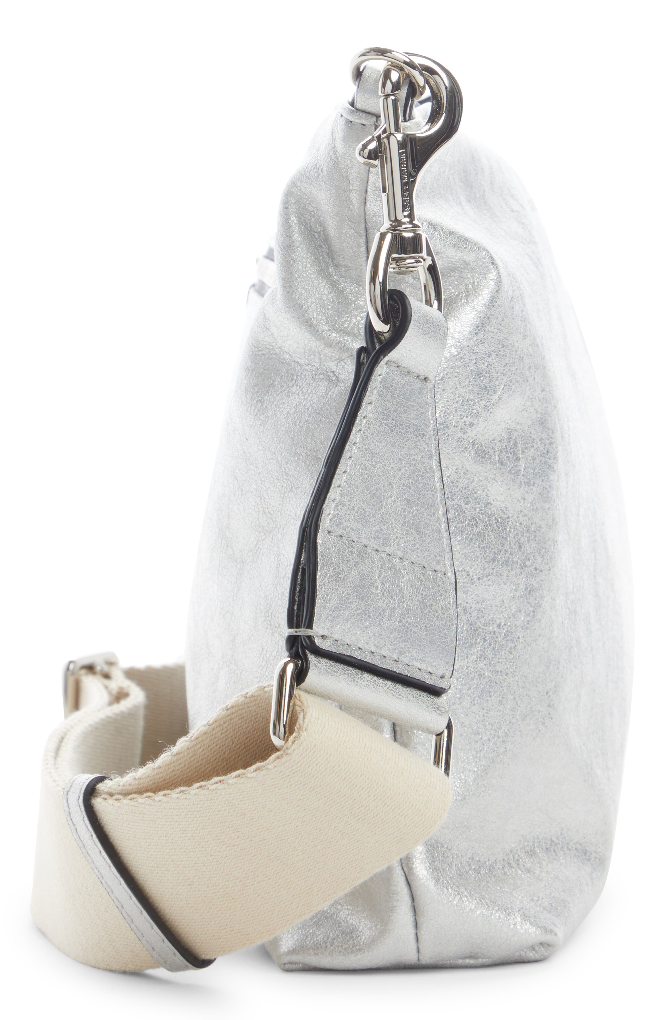 Isabel Marant New Nessah Leather Crossbody Bag, Alternate, color, 