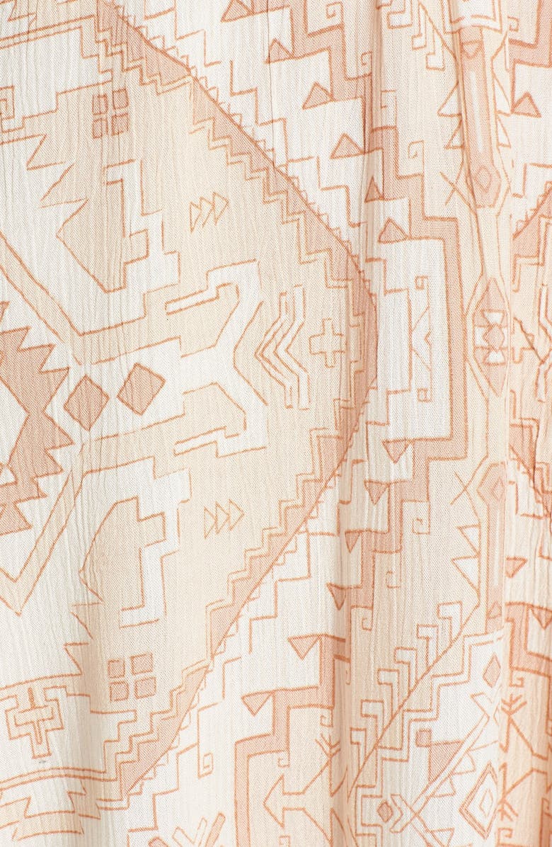 Billabong 'Sweet Sands' Print Long Sleeve Shift Dress, Alternate, color, 