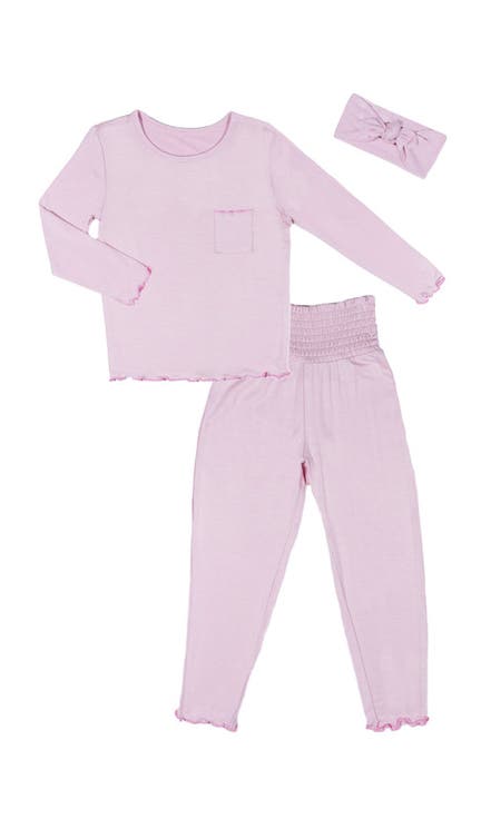 Charlie Fitted Long Sleeve 3-Piece Pajamas