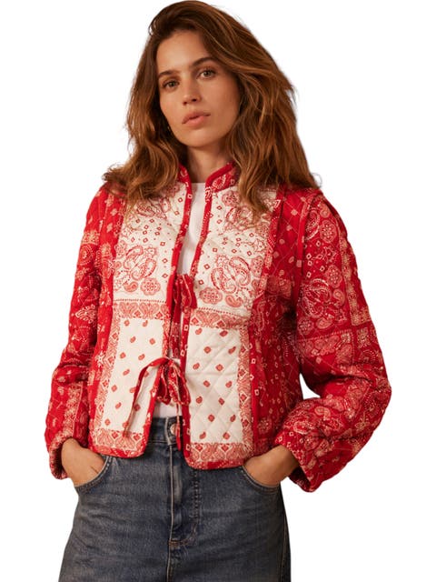 Quilted Print Jacket