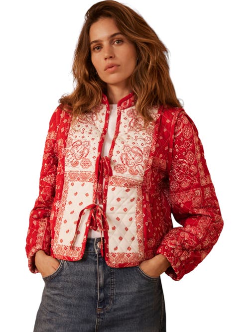 Mint Velvet Quilted Print Jacket