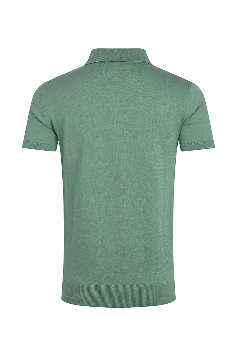 Quentin Short Sleeve Knitted Polo, Alternate, color, Ivy