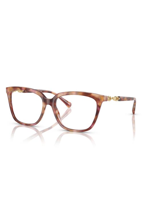 Emporio Armani 53mm Cat Eye Optical Glasses In Brown