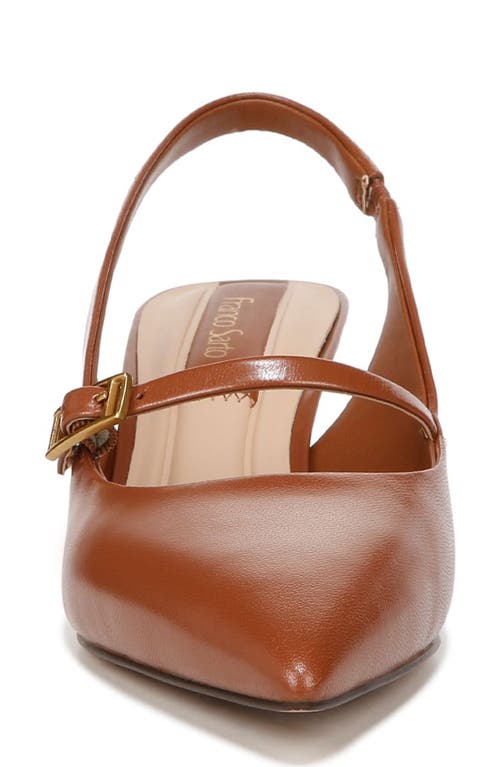 Franco Sarto Khloe Slingback Pointed Toe Pump In Brown