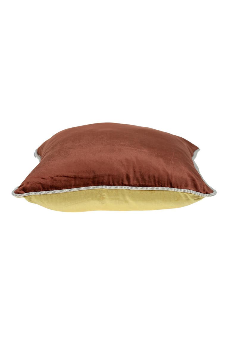 Maia Transitional Yellow Throw Pillow, Alternate, color, YELLOW