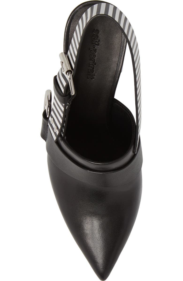 Self-Portrait Carmen Slingback Mule, Alternate, color,