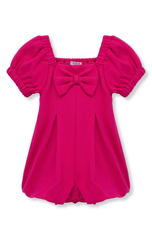 Habitual Kids Bow Front Romper in Dark Pink  product
