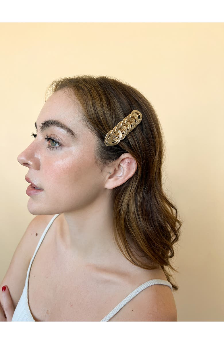 Petit Moments Linked Ring Barrette, Alternate, color,