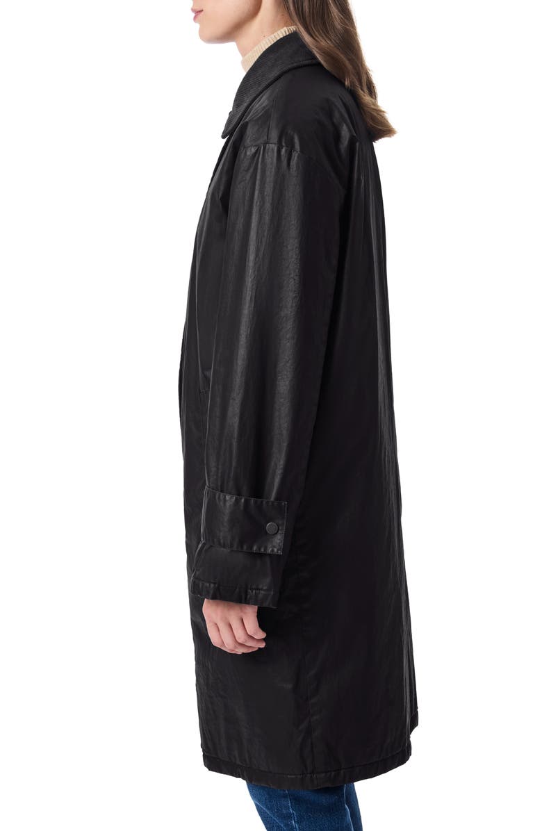 Bernardo Oversize Waxed Cotton Twill Coat, Alternate, color, 