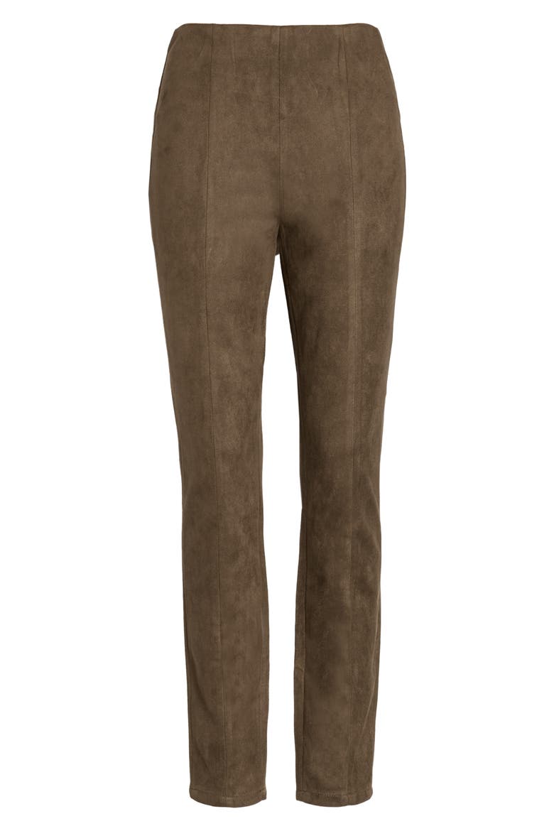 Faux Suede Leggings, Alternate, color, INTO THE FOREST