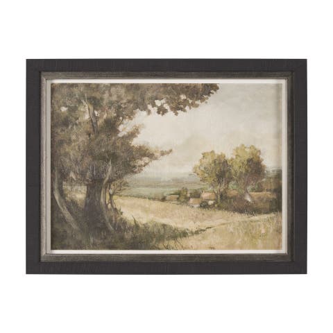 Old Style Landscape by Studio a Hand Embellished Framed Art Print