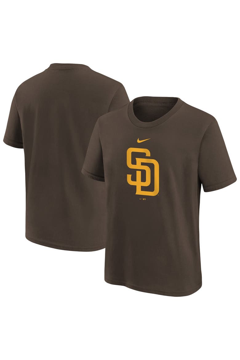 Youth Nike  Brown San Diego Padres Large Logo T-Shirt, Main, color, Brown