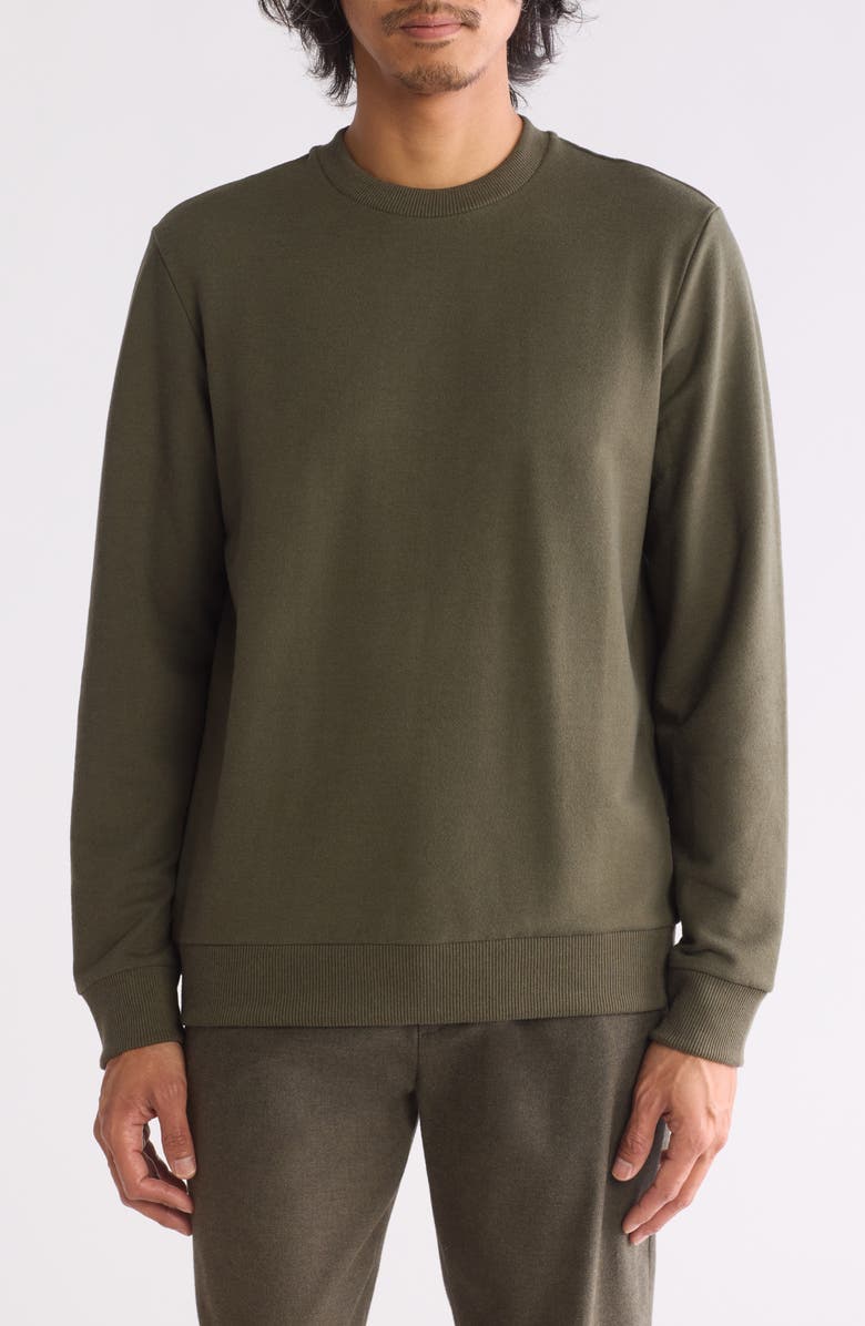 Theory Essential Fleece Sweatshirt, Main, color, Dark Rosemary