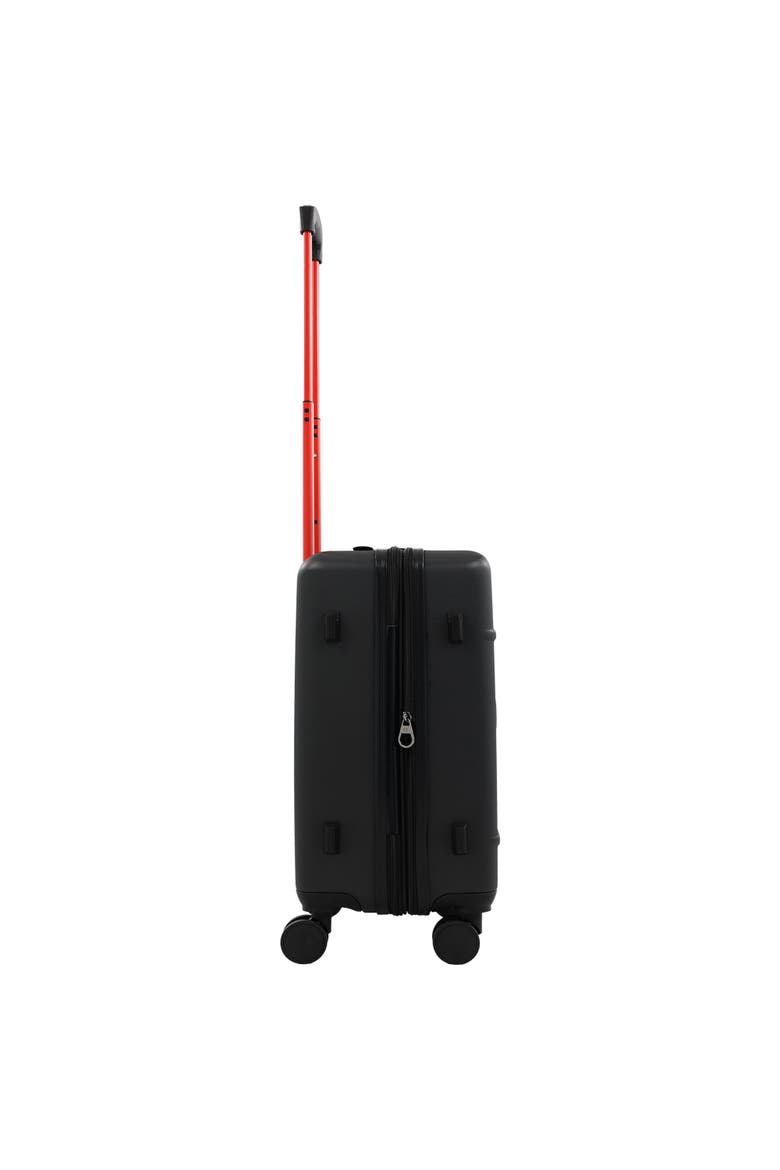 Molded U 22" Expandable Hardside Carry-On Spinner Luggage, Alternate, color, BLACK