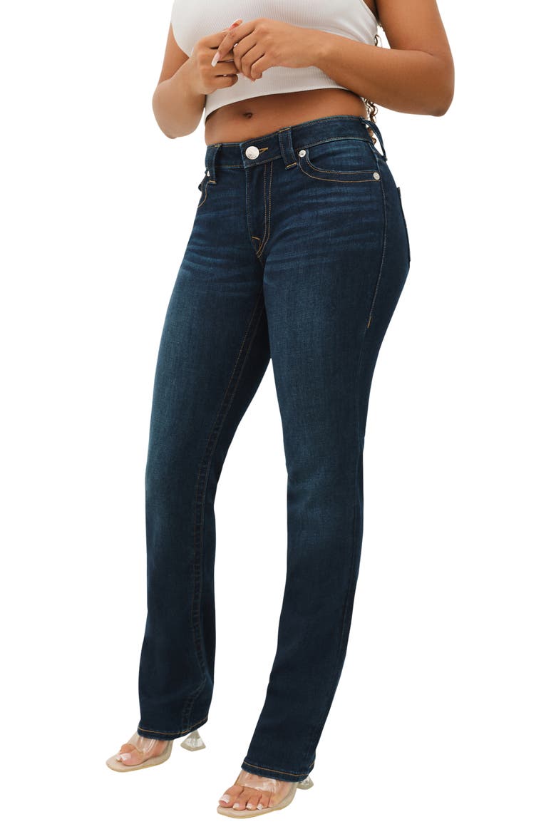 Billie Mid Rise Straight Leg Jeans, Main, color, INDIGO UPGRADE