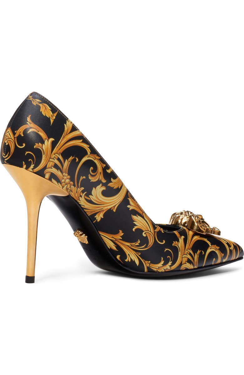 Versace Palazzo Pointed Toe Pump, Alternate, color,