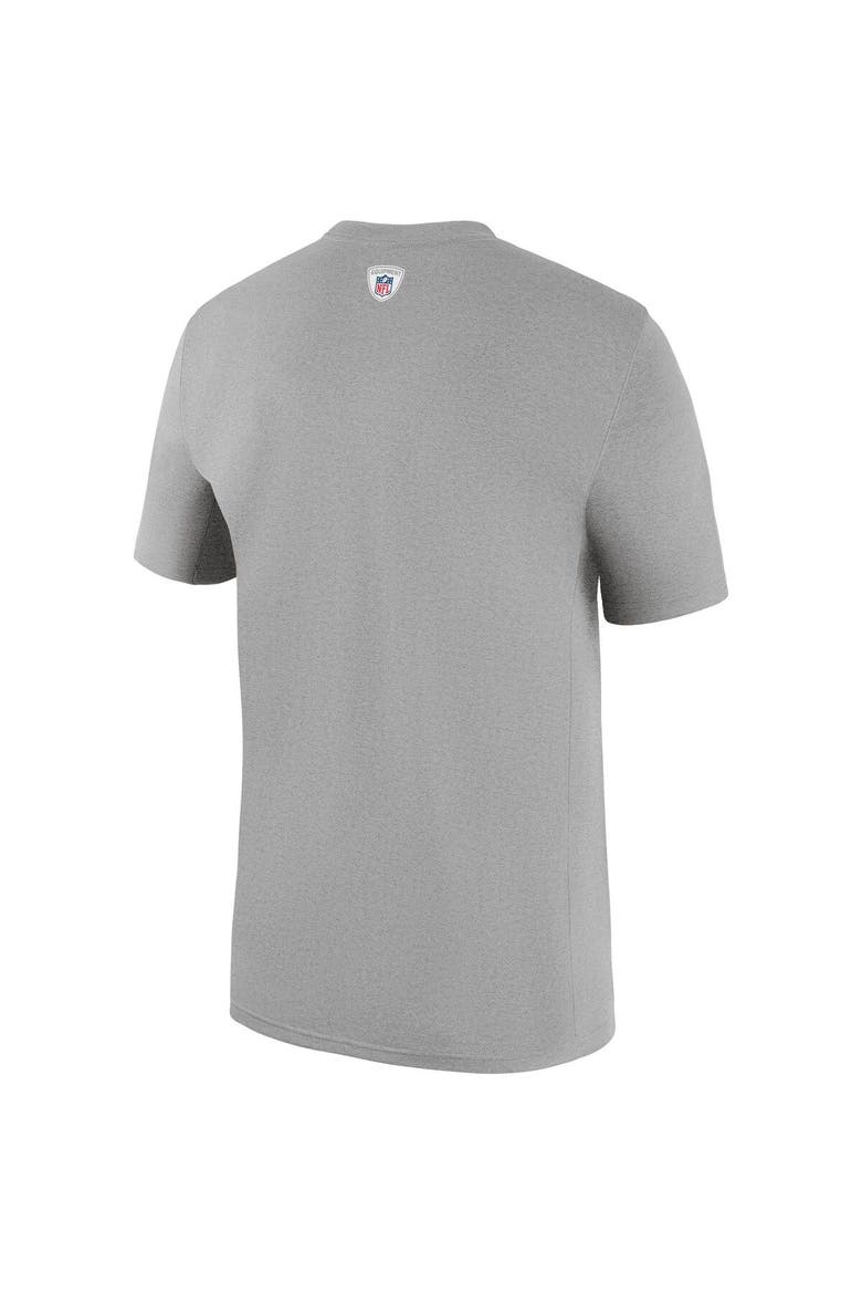 Men's Nike Heather Gray Dallas Cowboys Sideline Legend Staff Performance T-Shirt, Alternate, color, Heather Gray
