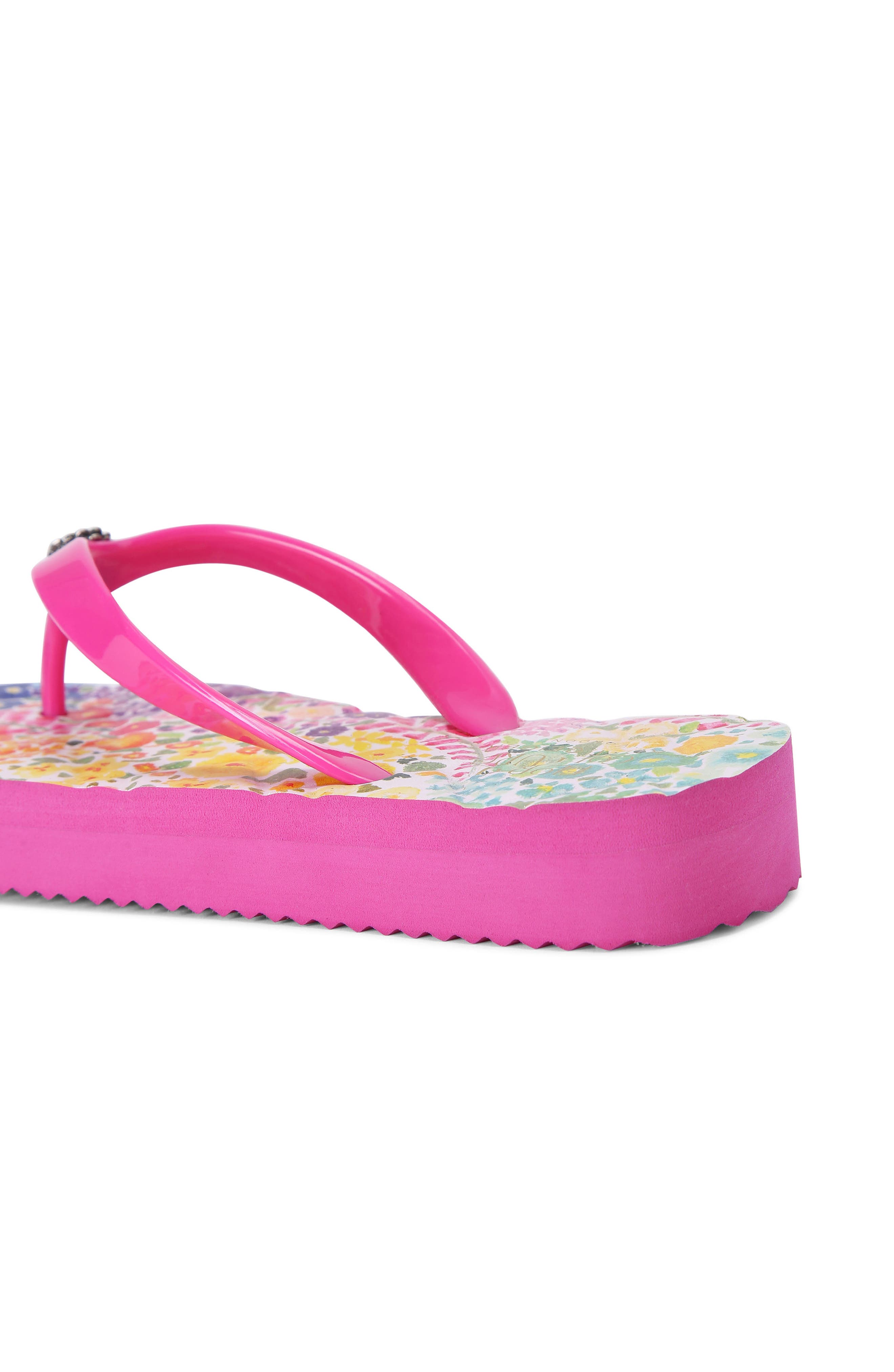 Kurt Geiger London Floral Couture Kensington Platform Flip Flop, Alternate, color, 