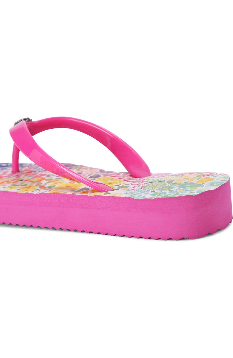 Kurt Geiger London Floral Couture Kensington Platform Flip Flop, Alternate, color,