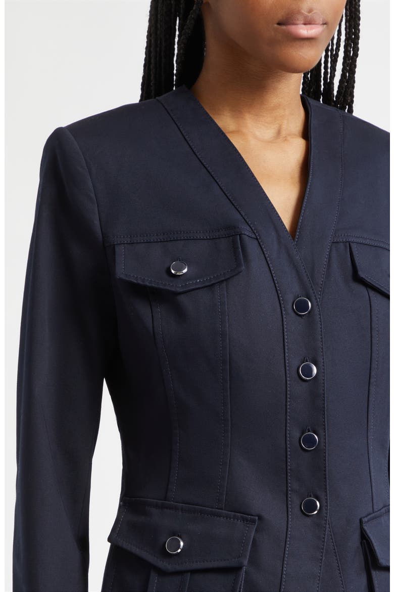 Pendle Dickey Linen Jacket, Alternate, color, NAVY