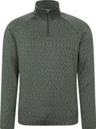 Mountain Warehouse Mens Power Quarter Zip Midlayer Top