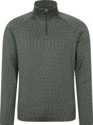 Mountain Warehouse Mens Power Quarter Zip Midlayer Top