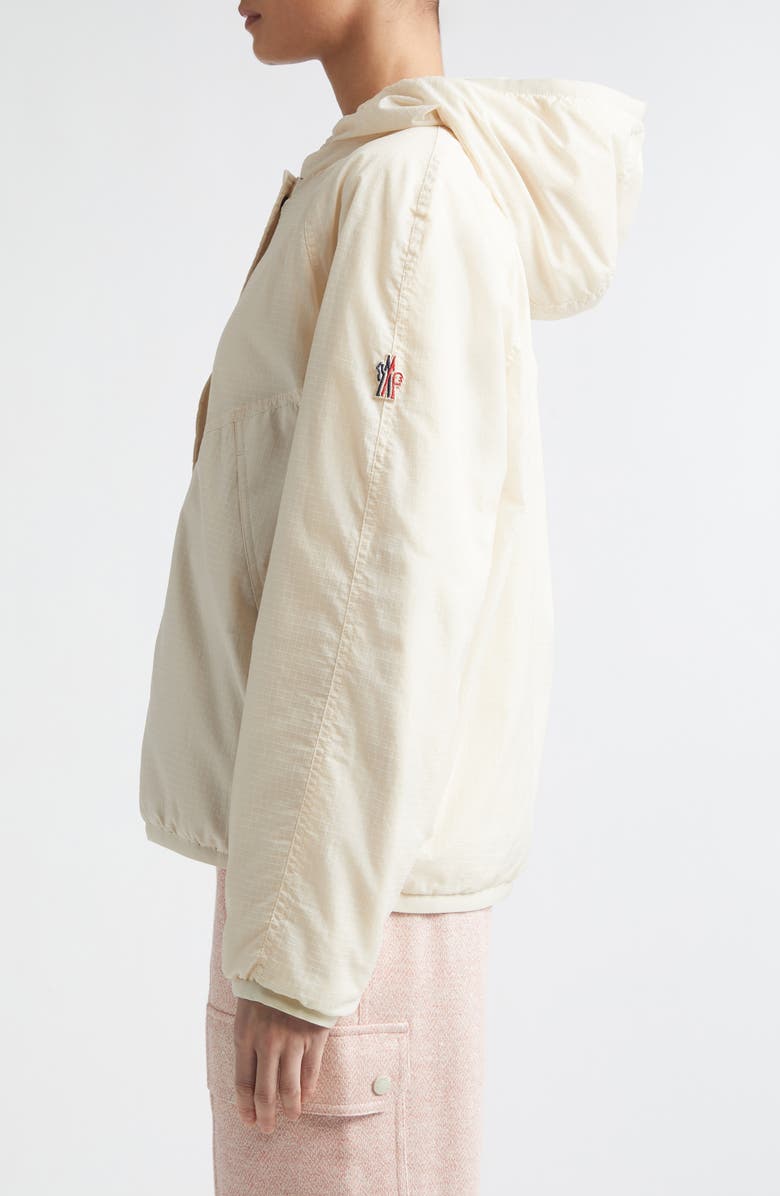 Moncler Grenoble Reversible Polartec<sup>®</sup> High Loft<sup>™</sup> Hoodie, Alternate, color, Milk/ Vanilla