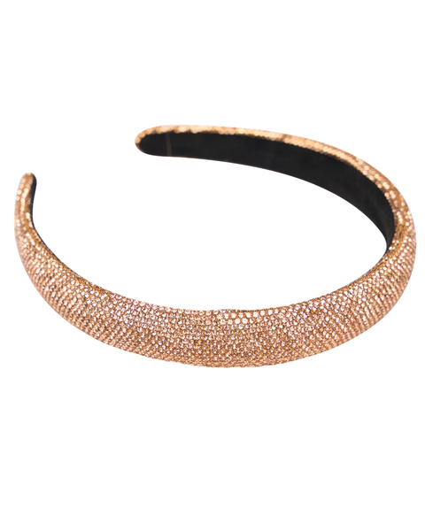 1" crystal puff headband