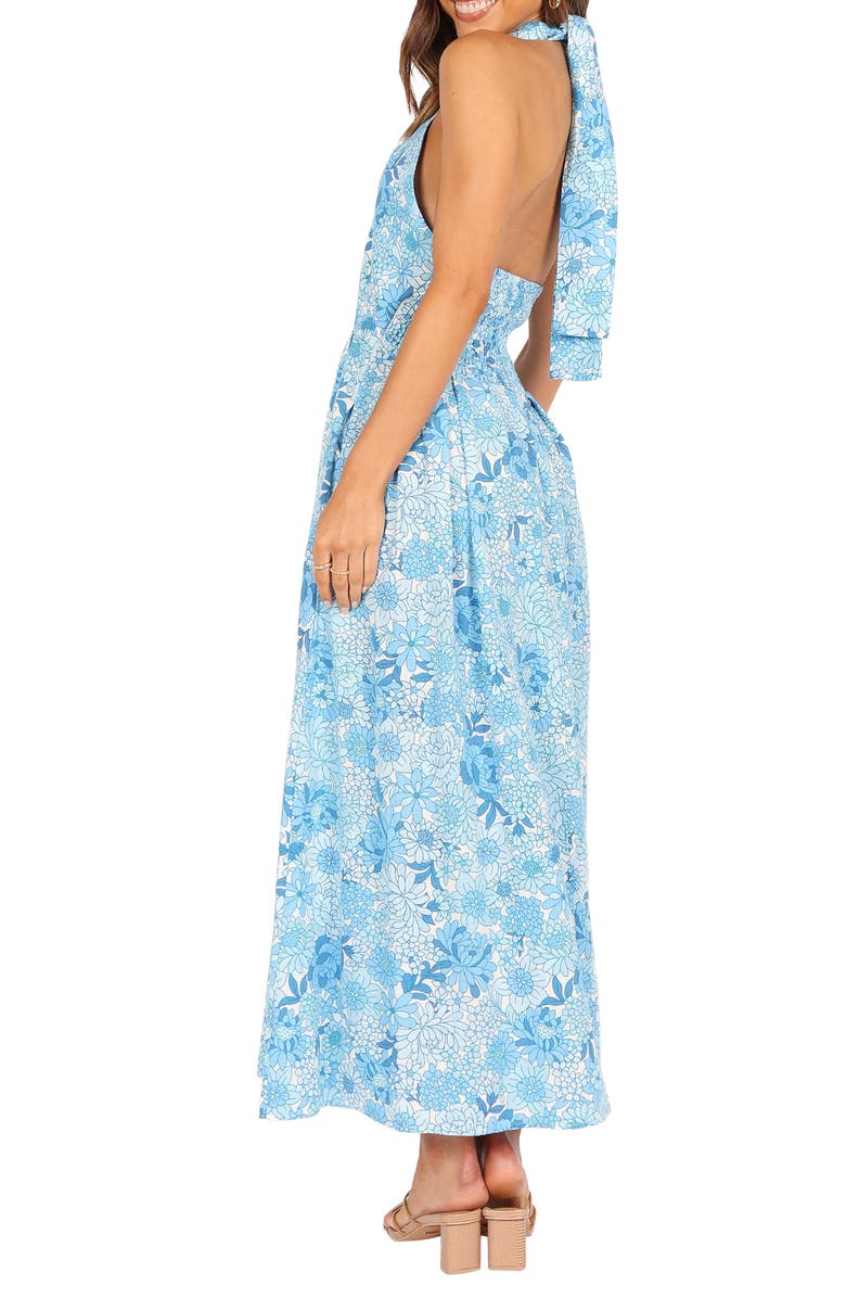 Petal & Pup Clover Cotton Blend Maxi Dress, Alternate, color, Blue Floral