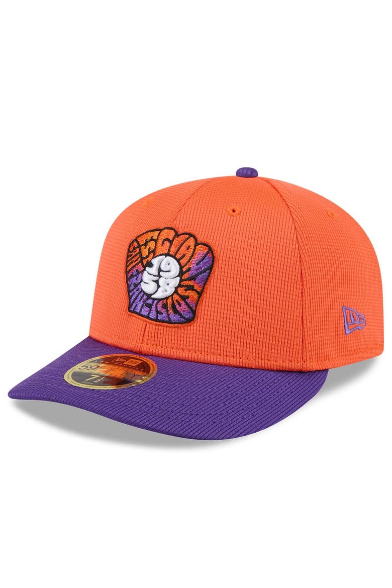 Men's New Era  Orange/Purple San Francisco Giants 2025 City Connect Batting Practice Low Profile 59FIFTY Fitted Hat, Alternate, color, Orange