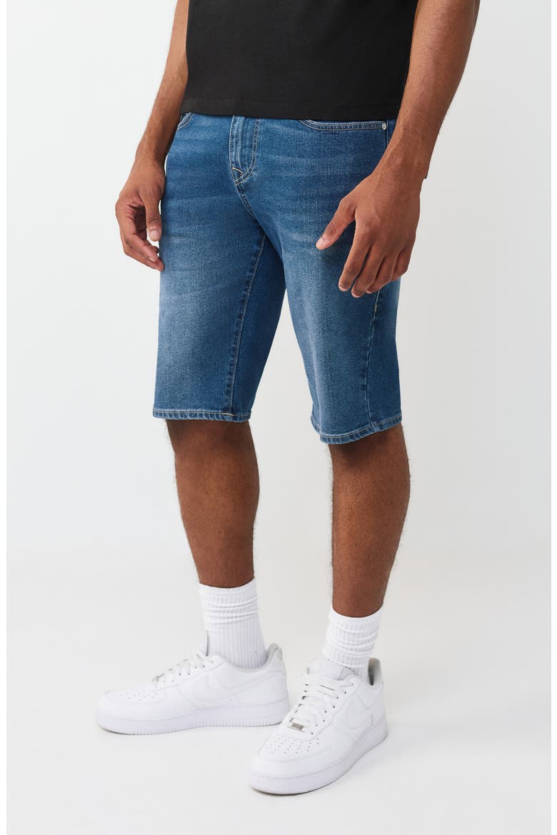 Ricky Straight Leg Denim Shorts, Alternate, color, MEDIUM BLAZE