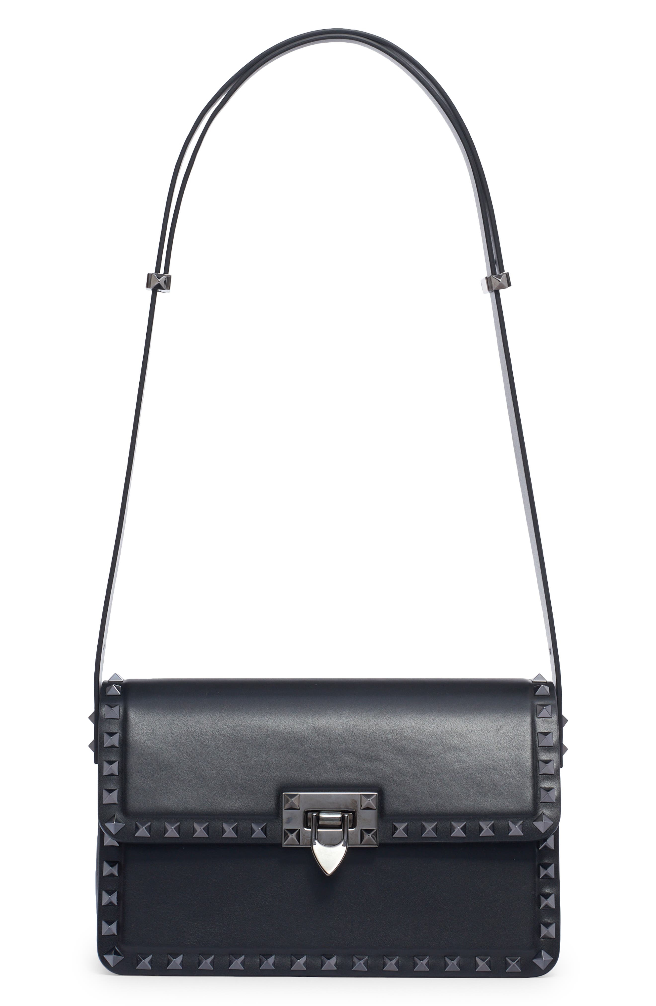 Valentino Garavani Rockstud23 Leather Shoulder Bag, Alternate, color, 