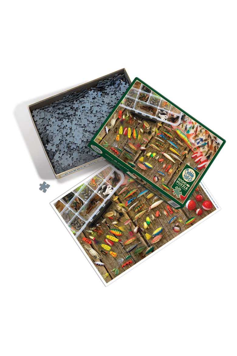 Fishing Lures 1000 Piece Puzzle, Alternate, color, Multicolored