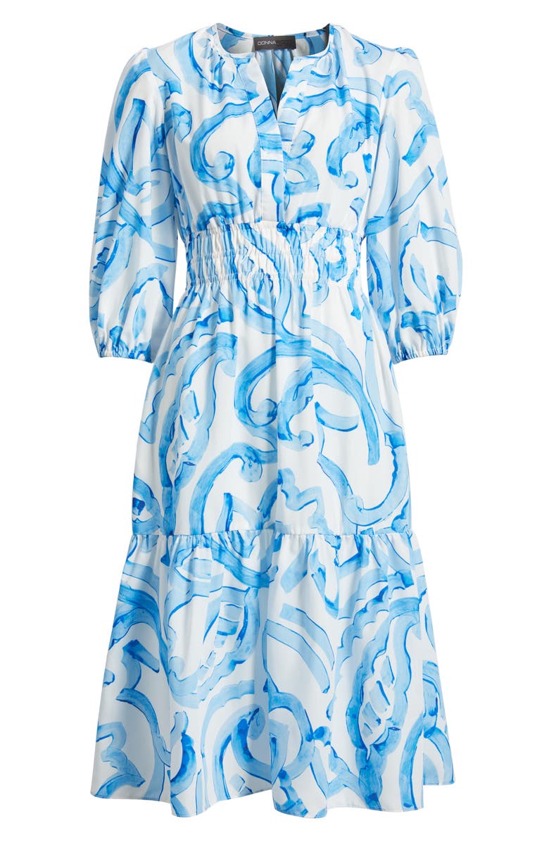 Julia Jordan Abstract Print Midi Dress, Alternate, color,