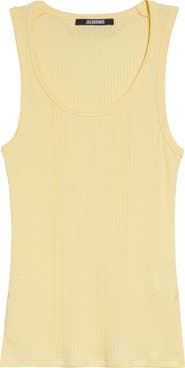 Jacquemus The Rond Carré Rib Cotton Tank