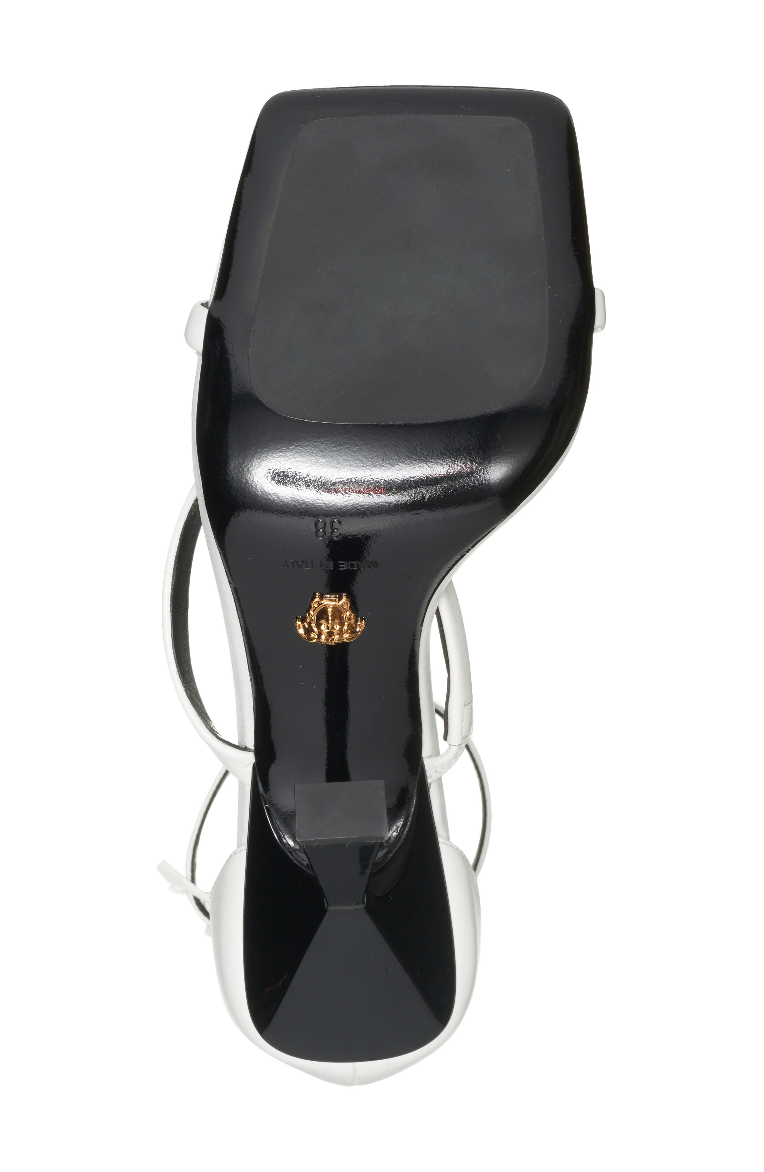 Versace Ankle Strap Sandal, Alternate, color, 